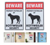 2 Pcs Cartello Da Patio Vintage Attenti Ai Cani Segni Di Metallo