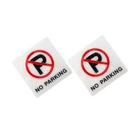 2 Pcs Cartello Di Divieto Sosta Segnali Stradali Blocco Parcheggio
