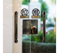 2 Pcs Cartello Porta Scorrevole Segni Della Segnaletica Delle Porte