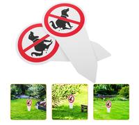 2 Pcs Cartello "Vietato Fare La Cacca Al Cane" Per Giardino Cortile Del