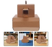 2 Pcs Cartone Assemblato Con Serbatoio Modelli Di Carri Armati Carro Armato