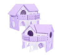 2 Pcs Casa Nascondiglio Per Criceti Hideout Del Criceto Piccola Animali