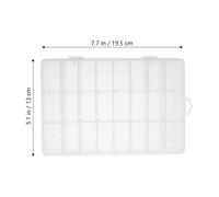 2 pcs Case di archiviazione multi-griglia trasparenti perline per perle di