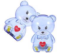 2 Pcs Cassetta Risparmio Soldi Cassettina Per Denaro Cancella Banca Monete