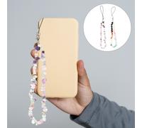 2 Pcs Catena Telefono Perline Laccetto Fornitura Telefonica Cinghia Del