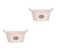 2 PCS Catino Plastica Lavabo Per Il Viso Basino Di Lavaggio Vegetale