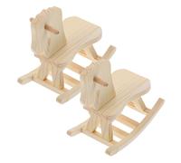 2 PCS Cavallo Dondolo Per Bambini Mini Giocattolo Giocattoli Miniatura