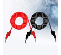 2 Pcs Cavo Di Prova Per Multimetro Spina Banana Sonde Test Lead Del Tappo
