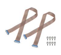 2 Pcs Cavo Rainbow IDC per DB37 Maschio a DB37 Femmina 39 Pollici