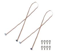2 Pcs Cavo Rainbow IDC per DB9 Maschio a DB9 Femmina Lunghezza 59 Pollici