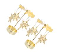 2 Pcs Centrotavola Portacandele Di Natale Decorazioni Per Feste Natalizio