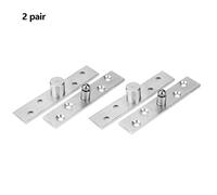 2 pcs cerniera rotante rotante a 360 gradi in acciaio inossidabile cerniera di rotazione della porta rotante 95 mm di lunghezza per porte rotanti. (Albero centrale)