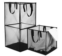 2 Pcs Cesta Biancheria Cestino Bucato Bidoni Del Per Lavanderia Di Stoffa