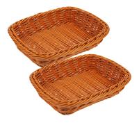2 Pcs Cesta Porta Oggetti Cestini Per Il Pane Cestino Lievitazione Del Vimini