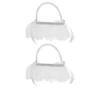 2 Pcs Cestini Da Matrimonio Cesto Di Fiori Per La Fioraia Intrecciati