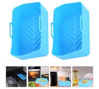 2 Pcs Cestino Friggitrice Ad Aria Cestello Rivestimento Della Riutilizzabile