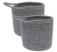 2 Pcs Cesto Da Appendere Alla Parete Cestino Portaoggetti Intrecciato