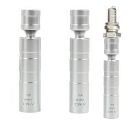 2 PCS Chiavi per Candele Magnetiche, Chiave per Candele Auto, Spark Plug Socket, Chiave per Candele a Parete Sottile 12 Punti, 3/8 Pollici, Compatibile con Auto per Installazione e Rimozione Facile