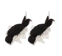 2 Pcs Chignon Di Capelli Finti Fermagli Per Parrucche Da Donna Accessori Panini