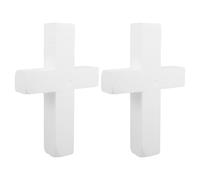 2 Pcs Christmas Ornament Festive Decoration Holiday Croce Di Schiuma Per Natale