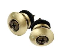 2 Pcs Cingoli Chitarra In Metallo Pulsante Per Chitarra Pulsanti Per Chitarra Pulsanti Goccia Con Viti Montaggio E Cuscini Felci