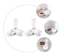 2 Pcs Ciotola Acqua Cani Distributore Crocchette Per Fornitura Gatti