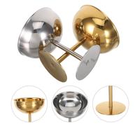 2 Pcs Ciotola Per Gelato in Metallo Tazza Acciaio Inox Bicchiere Inossidabile