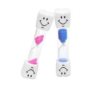 2 Pcs Clessidra a Sabbia,Clessidre Colorato Timer dell'orologio, Clessidra colorata per bambini e classe,Timer per Spazzolini da Cucina Time Management (Rosa+Blu.3 Minuti)