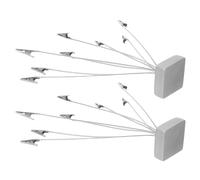 2 Pcs Clip Di Note Multiple Piccola Portametro Carta Stand Immagine
