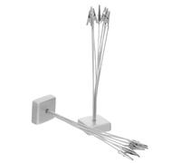 2 Pcs Clip Di Note Multiple Porta Della Nota Desktop in Metallo Supporto Carte