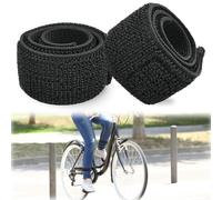 2 PCS Clip Per Pantaloni Da Bicicletta,Cinghie Elastiche Antiscivolo per Pantaloni, Mollette per Pantaloni per Bicicletta,Unisex,Fascia Braccio Velcro per Ciclismo Jogging Escursionismo Alpinismo
