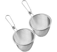 2 Pcs Colapasta Caldo Sforning Spoon Filtro Acciaio Inossidabile