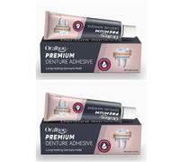 2 Pcs Colla Dentiera Extra Forte Pasta Adesiva Per Dentiere Pasta Per Dentiera Delicato E Confortevole Garantisce Tenuta Tutto Il Giorno Compatto E Portatile Tenuta Lunga Durata Non Irritante 40 G