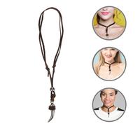 2 Pcs Collana Da Donna Ciondolo Forma Di Dente Lupo Vichingo Collane Uomo