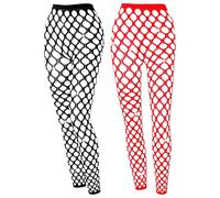 2 Pcs Collant Vita Alta Calze Rete Lunghe Callinamenti Per Ragazze