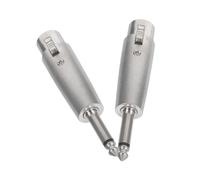 2 Pcs Connettore Microfono Xlr Adattatore Spina Maschio Audio Stereo