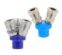 2 Pcs Connettore Rapido Pneumatico Raccordi Dell'aria Collegamento