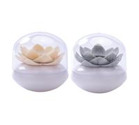 2 Pcs Contenitore Cotton Fioc Porta Dischetti Cotone Per Stuzzicadenti