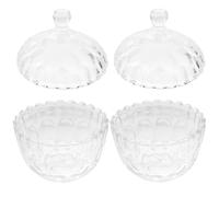 2 Pcs Contenitore Per Caramelle Barattolo Di Archiviazione Trasparente