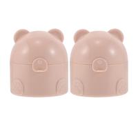 2 Pcs Contenitore Per Cipria Grazioso Piumino Da Polvere Soffio Cotone Il Corpo