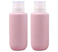 2 Pcs Contenitori Da Viaggio in Silicone Boccioni Bottiglie Di Shampoo