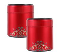 2 Pcs Contenitori Latta Per Tè Contenitore Barattolo Di Stoccaggio