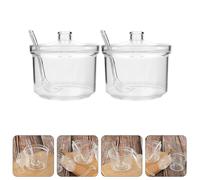 2 Pcs Contenitori Spezie Barattolo Cucchiaio Di Vasetti Per Condimenti