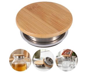2 Pcs Coperchio Caraffa Succo in Acciaio Inossidabile Con Scarico