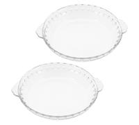 2 Pcs Copertura in Resistente Al Calore Tortiera Di Profonda Microonde
