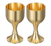 2 Pcs Coppa Calice in Ottone Per La Decorazione Della Casa Chiesa Comunione