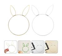 2 Pcs Cornice Ghirlanda Di Coniglietti Cerchio Per Testa Coniglio