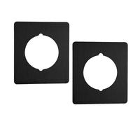 2 Pcs Cover Fissaggio Della Maniglia Della Porta Riparazione Riempimento Plassa Rinforzo Piastra In Acciaio Inossidabile Kit
