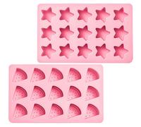 2 Pcs Cubetti Ghiaccio Stampo Vassoio Per Di Cubo Congelatore in Silicone