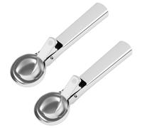 2 PCS Cucchiaio per gelato, 19x5.5cm, Paletta Gelato, Sacabolas Gelato, Porzionatore Gelato Multiuso per Gelato, Polpette, Purè, Anguria, Dolci, Spallinatore Resistente e Facile da Pulire